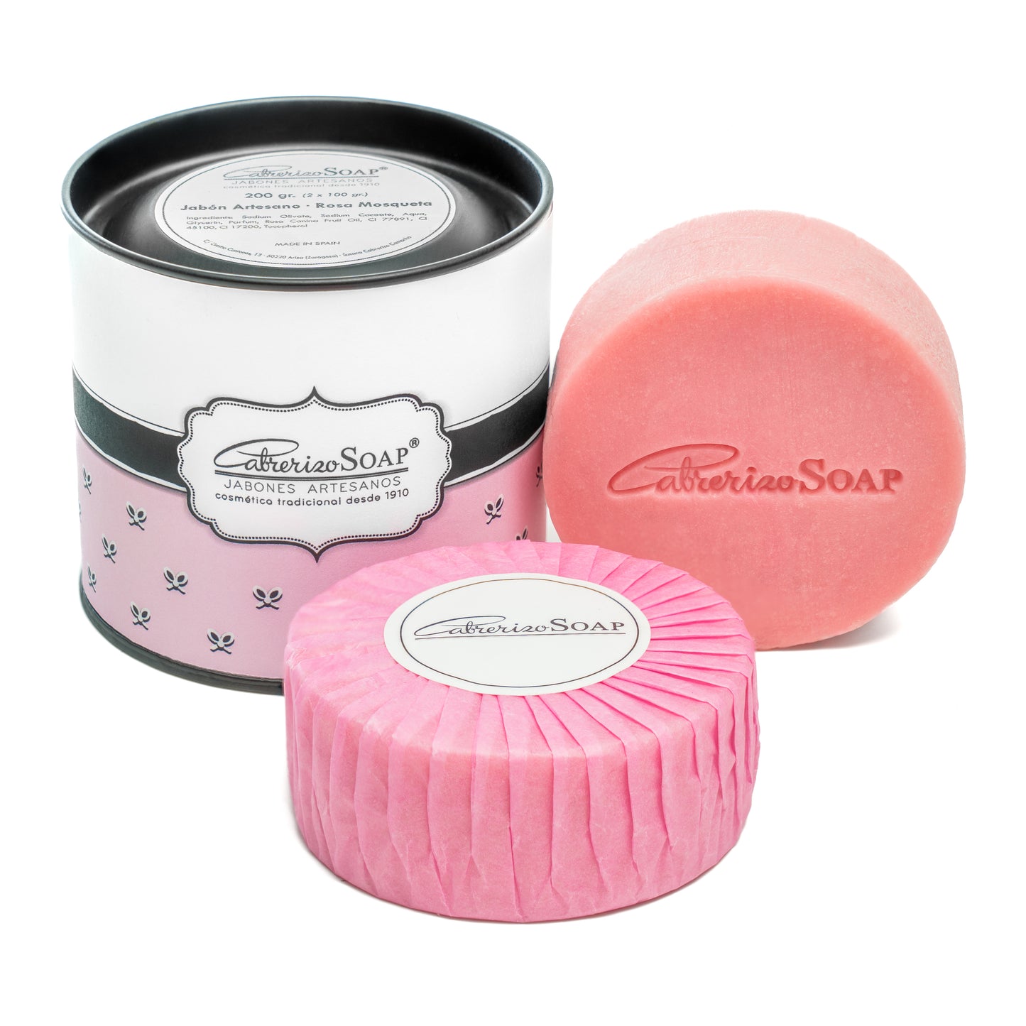 Jabones especiales · 6 Jabones Artesanos elaborados en frío · Colección Rosa Mosqueta, Argán y Aloe Vera