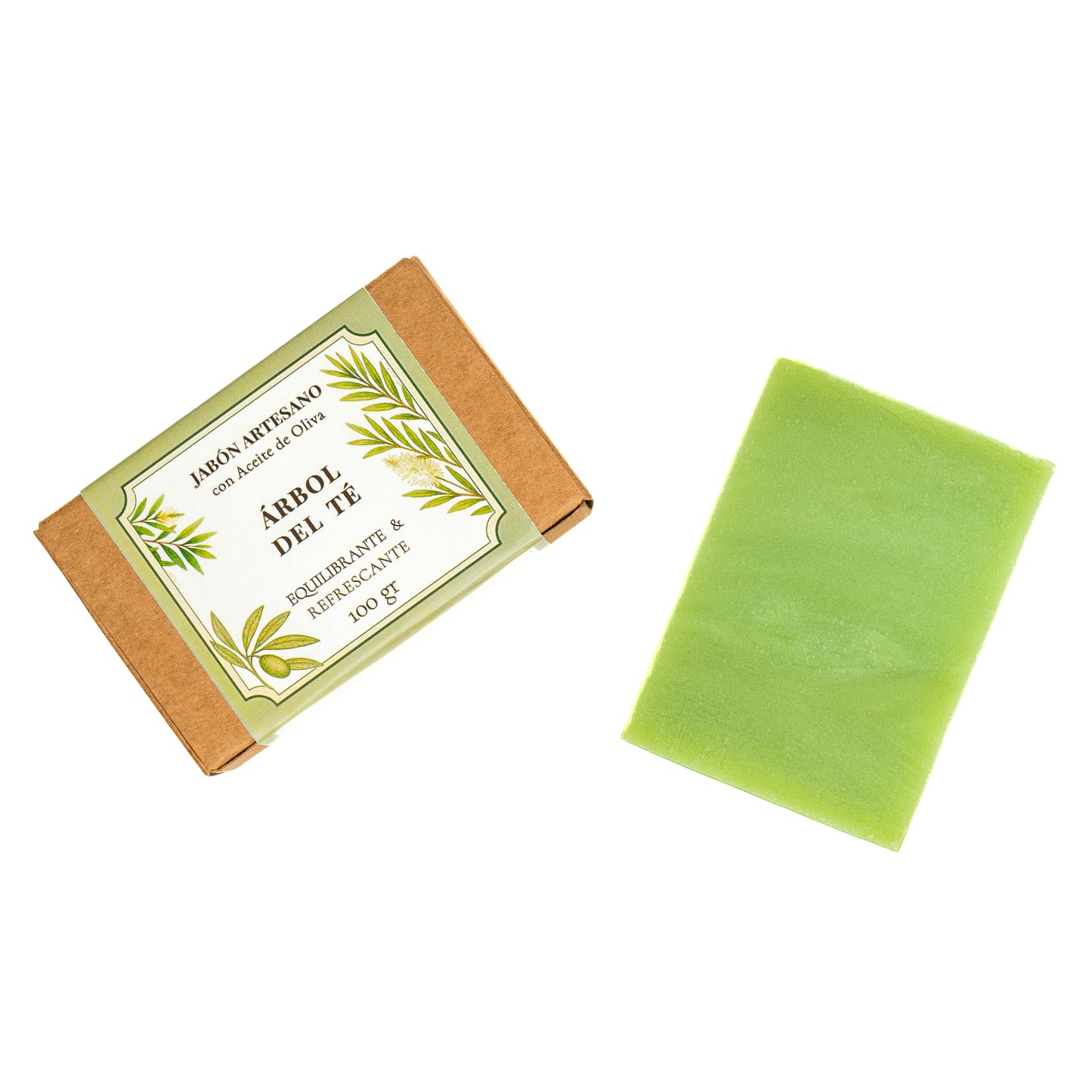 Árbol del Té · 1 Jabón Artesanal 100 gr. de Árbol de Té y Aceite de Oliva