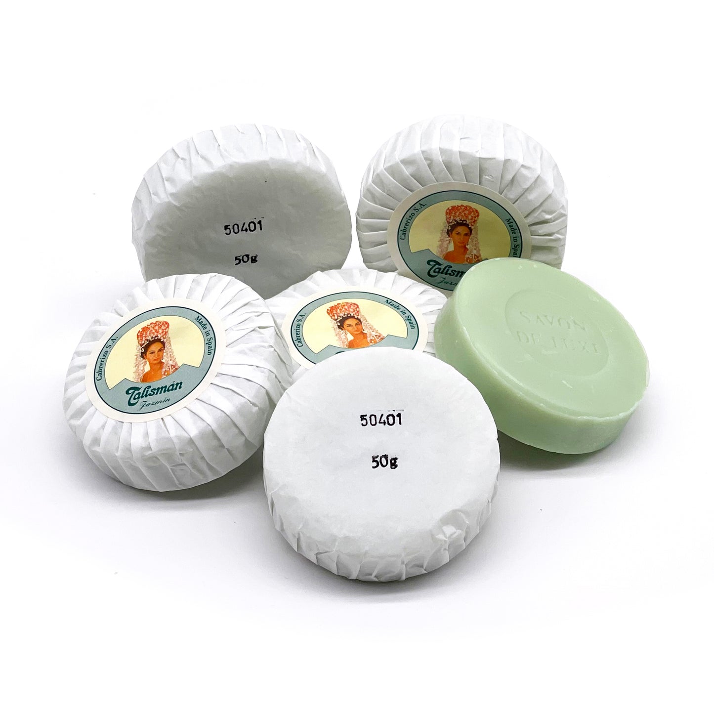 Estuche de 6 pastillas de Jabón Talismán · Jazmín · Años 80