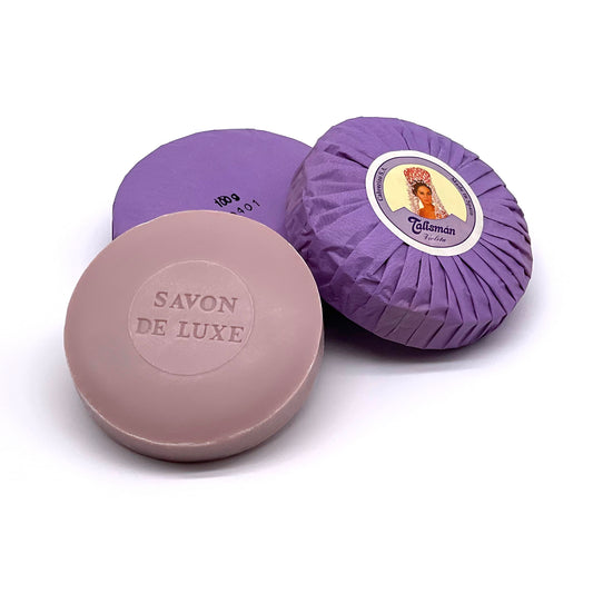 Estuche de 3 pastillas de Jabón Talismán · Violeta · Años 80