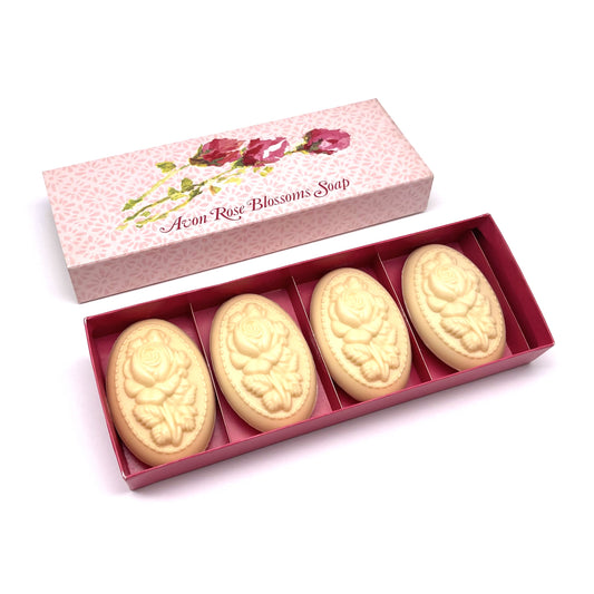 Estuche de 4 pastillas de Jabón vintage · Avon · Años 70