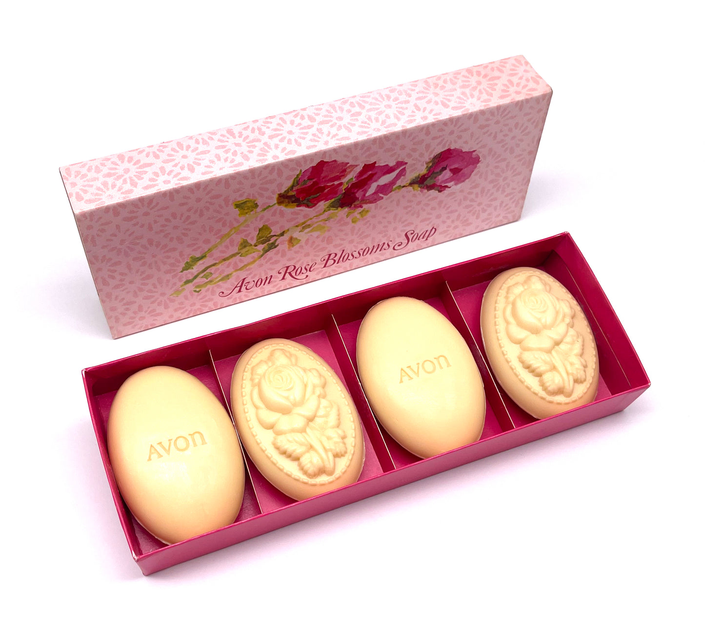 Estuche de 4 pastillas de Jabón vintage · Avon · Años 70
