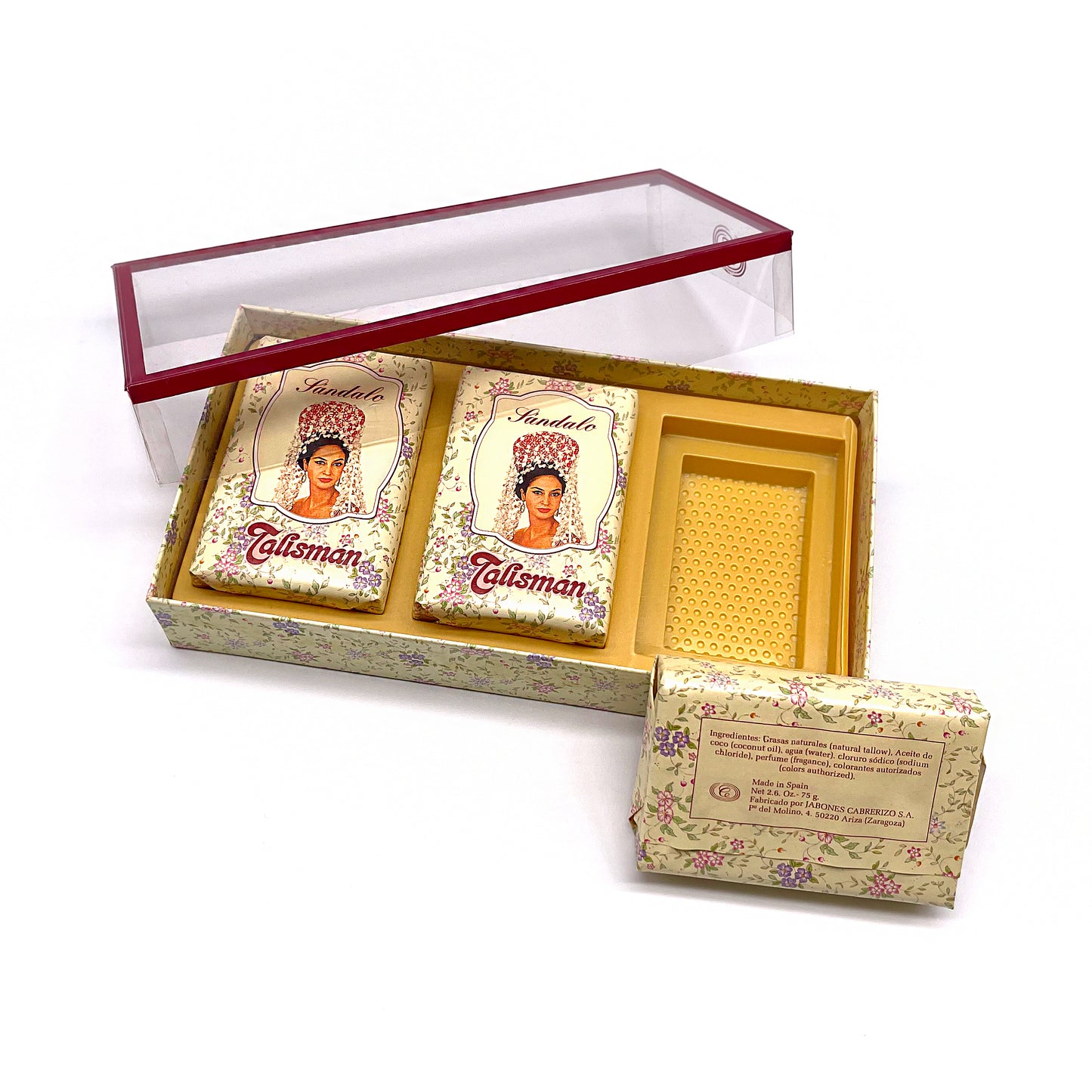 Estuche de 3 pastillas de Jabón Talismán · Sándalo · Años 70