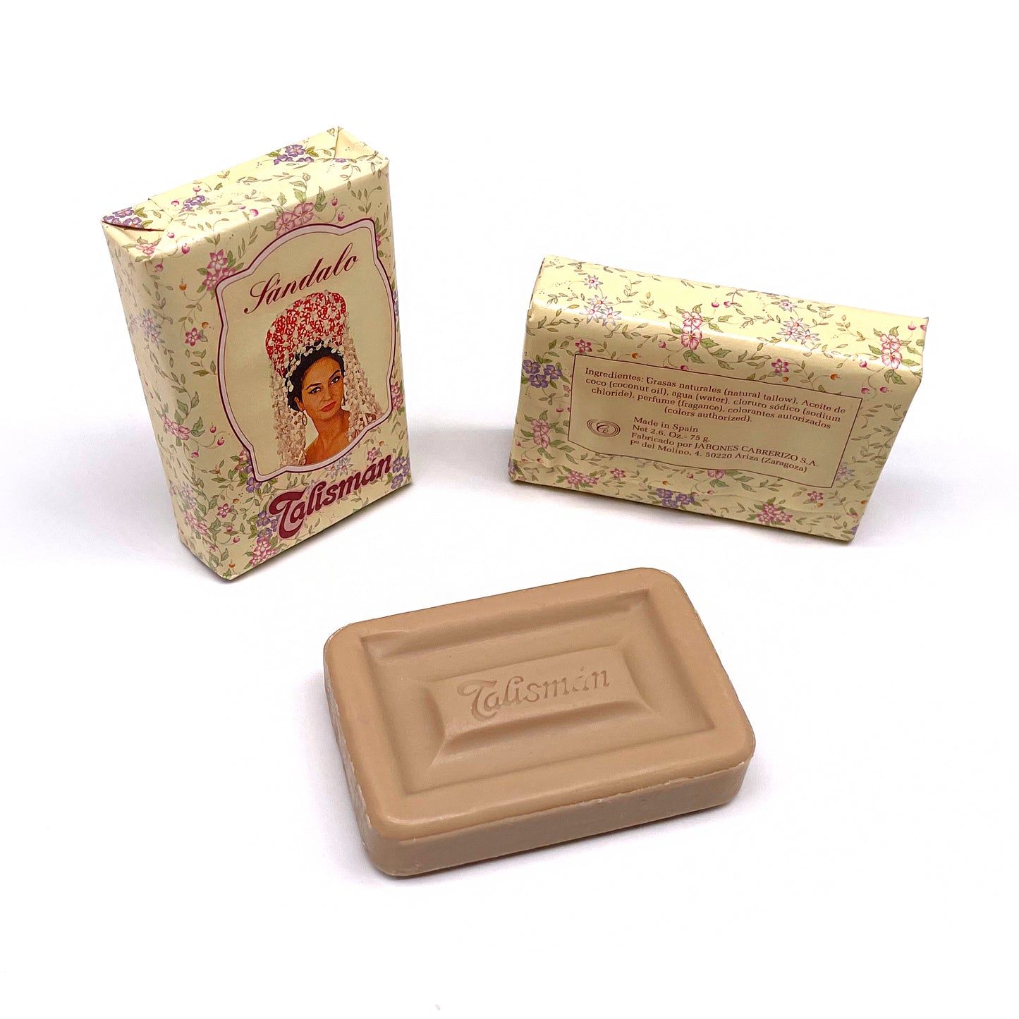 Estuche de 3 pastillas de Jabón Talismán · Sándalo · Años 70