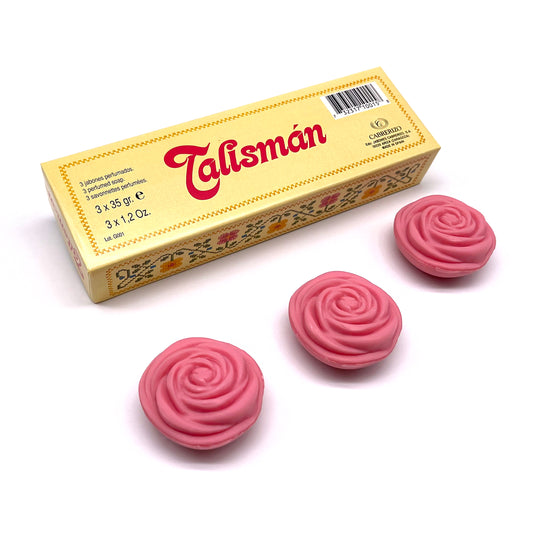 Estuche de 3 pastillas de Jabón Talismán · rosa · Años 70