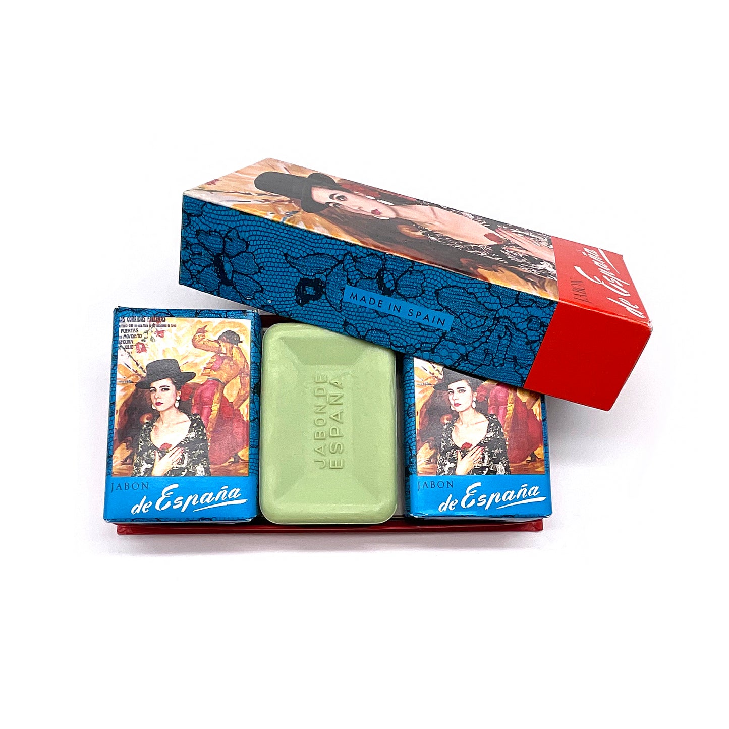 Estuche de 3 pastillas "Jabón de España" · Cabrerizo · Años 60