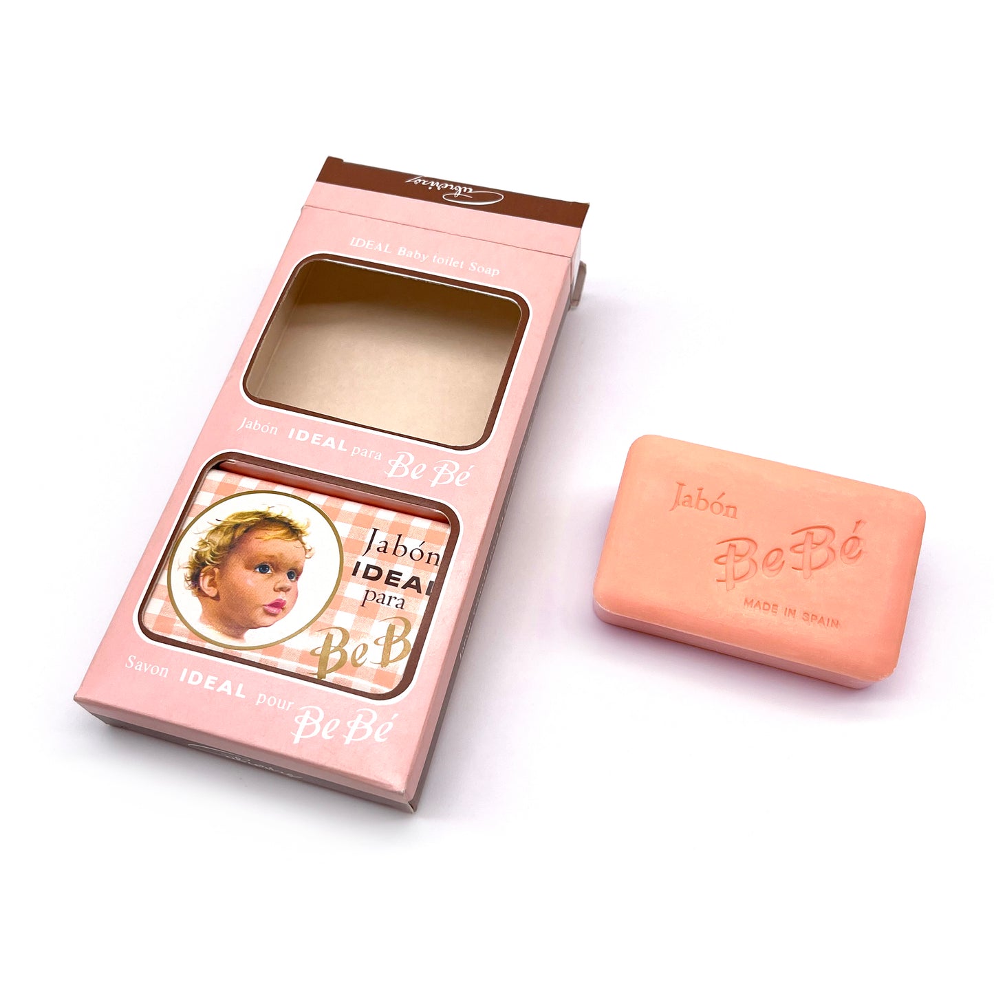 Estuche de 2 pastillas "para Bebé" rosa · Cabrerizo · años 60