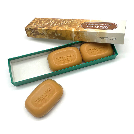 Estuche de 3 pastillas de tocador · Ceramiel · Años 80