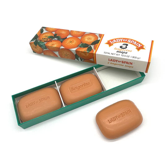 Estuche de 3 pastillas de tocador · Mandarina · Años 80