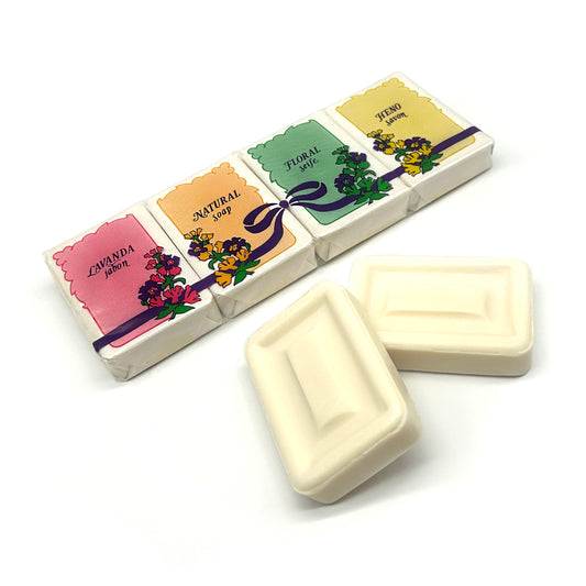Paquete de 4 pastillas de tocador · Años 80