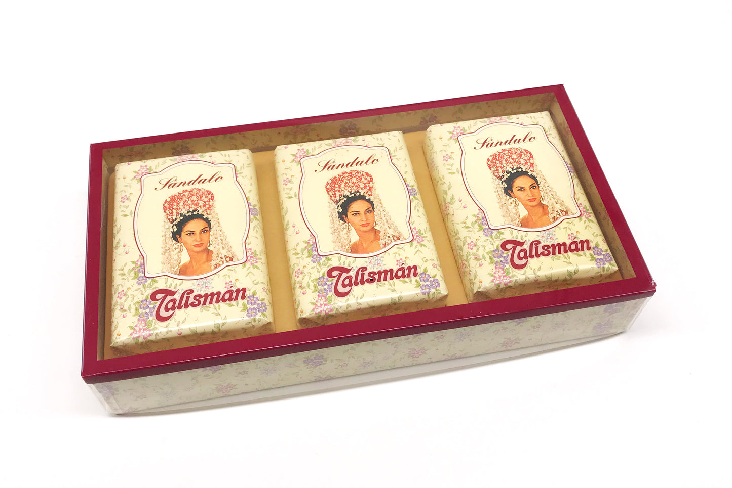 Estuche de 3 pastillas de Jabón Talismán · Sándalo · Años 70