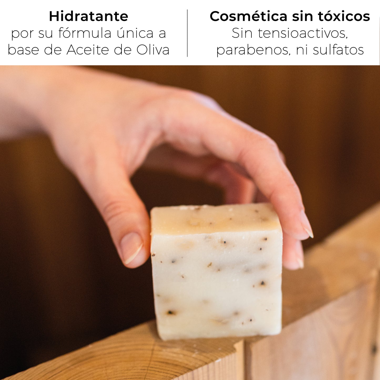 Aceite esencial de Menta y Hierbabuena · Jabones Artesanales para regalar · 6 pastillas de jabón 65 gr.