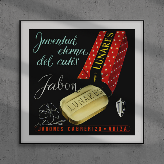 Anuncio publicitario · año 1930 · Jabón Lunares · Jabones Cabrerizo