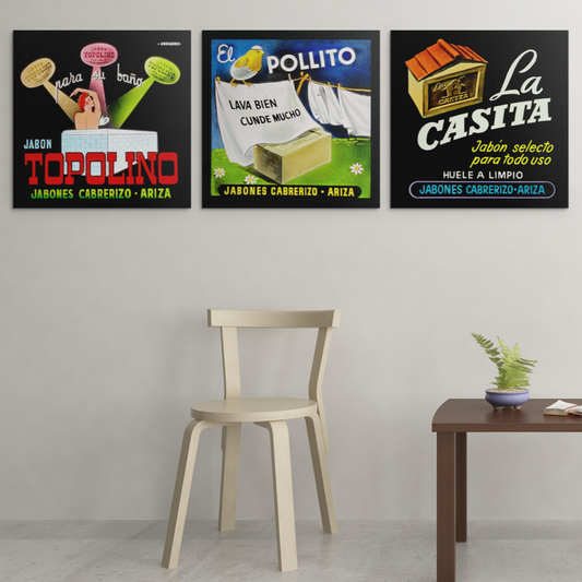 Anuncios publicitarios · año 1910 · La Casita, el Pollito y Topolino · Jabones Cabrerizo