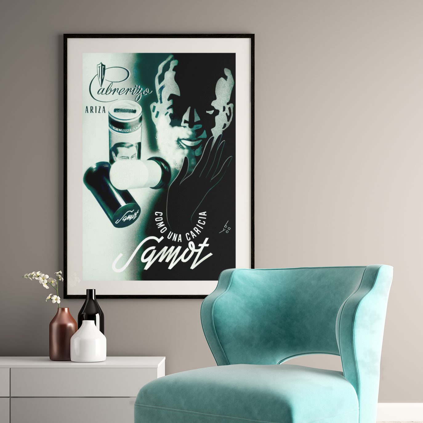 Diseño publicitario · años 30 · Samot 2 · Jabones Cabrerizo