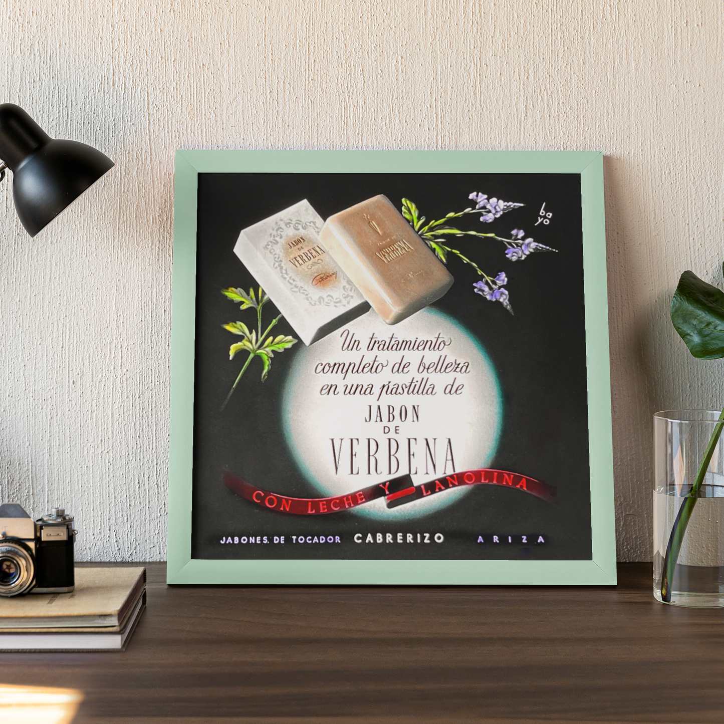 Anuncio publicitario · año 1930 · Jabón Verbena · Jabones Cabrerizo