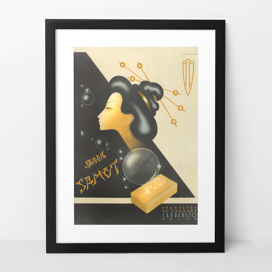 Diseño publicitario · años 30 · Samot · Jabones Cabrerizo