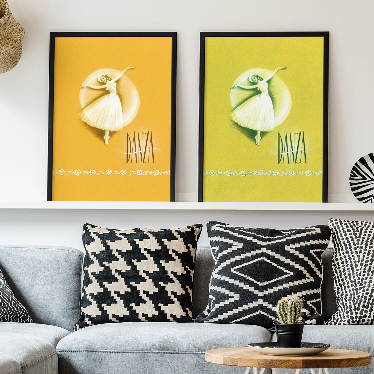 Anuncios publicitarios · año 1930 · Danza · Colección de 10 carteles antiguos