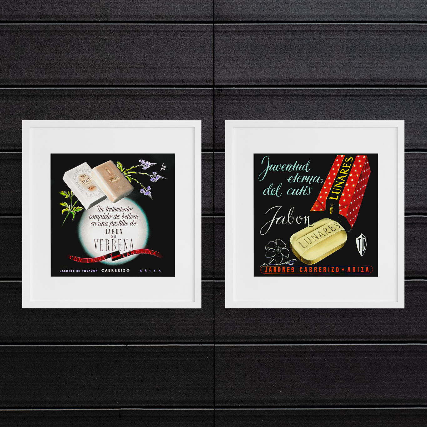 Anuncios publicitarios · año 1930 · Lunares y Verbena · Jabones Cabrerizo