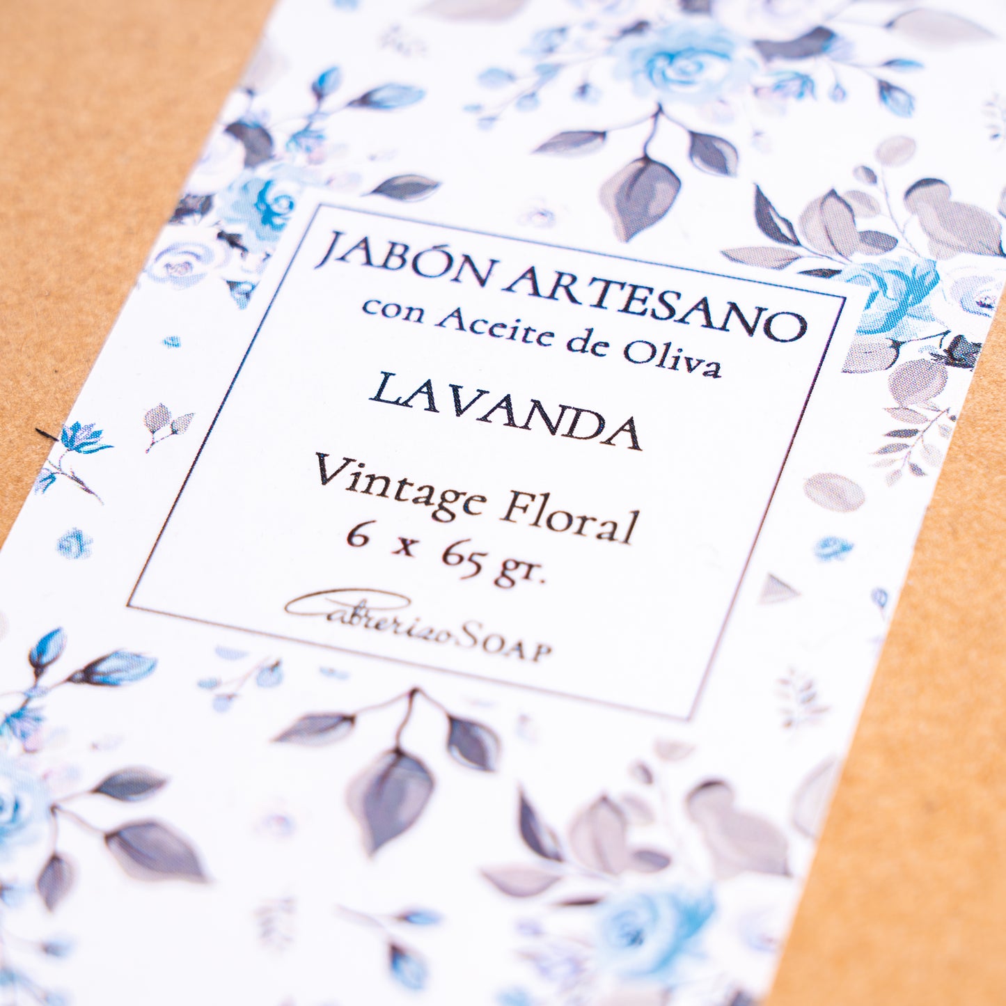 Aceite esencial de Lavanda · Jabones Artesanales para regalar · 6 pastillas de jabón 65 gr.
