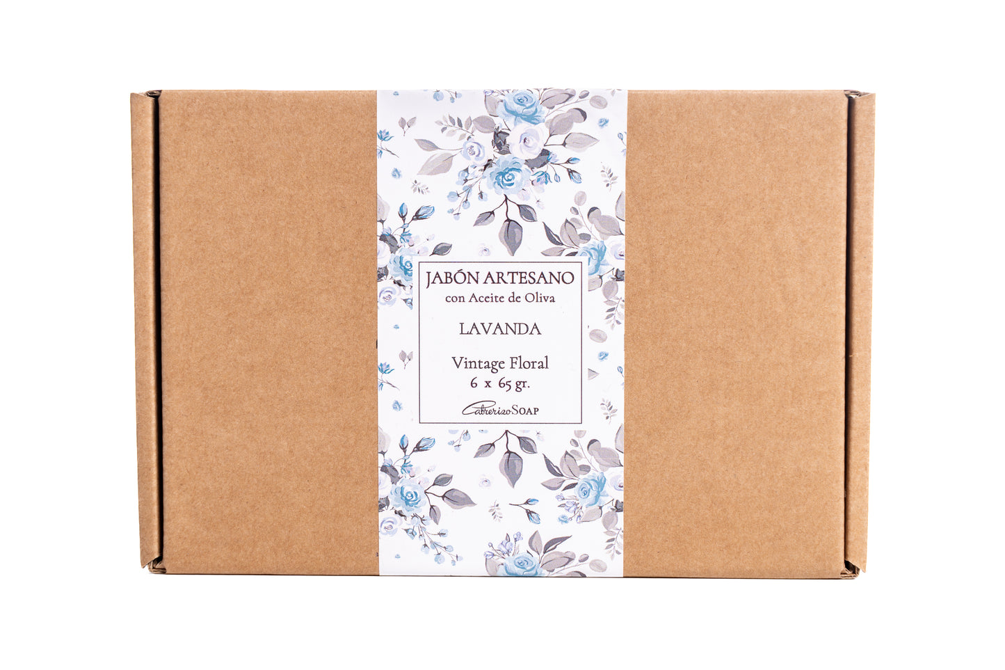Aceite esencial de Lavanda · Jabones Artesanales para regalar · 6 pastillas de jabón 65 gr.
