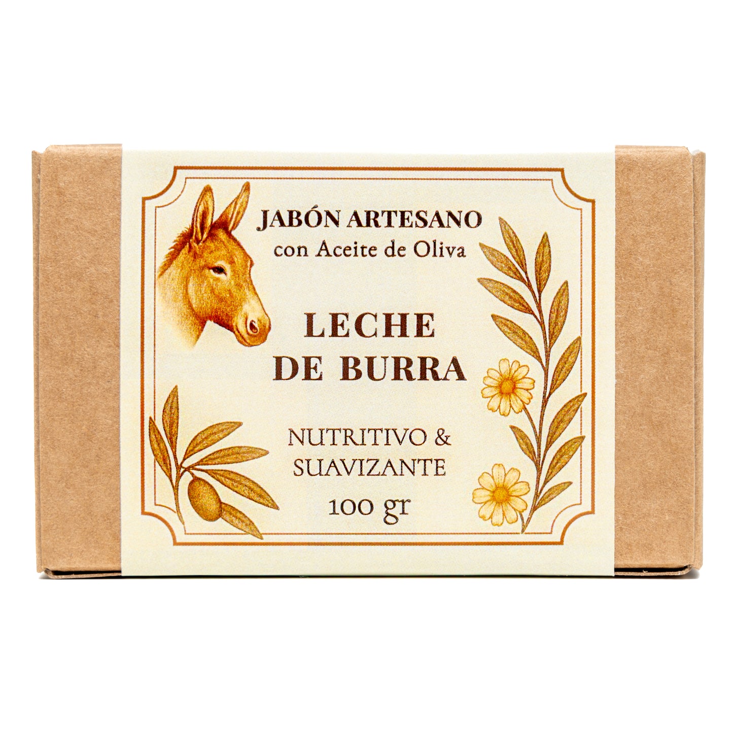 Leche de Burra · 1 Jabón Artesanal 100 gr. de Leche de Burra y Aceite de Oliva