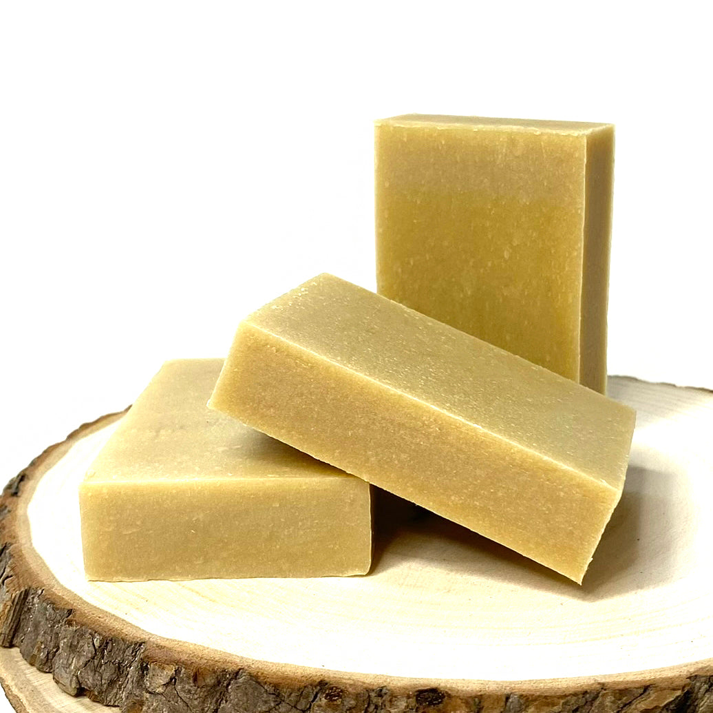 Azufre · 3 Jabones Artesanales de Azufre y Aceite de Oliva · 3 pastillas de jabón 75 gr.