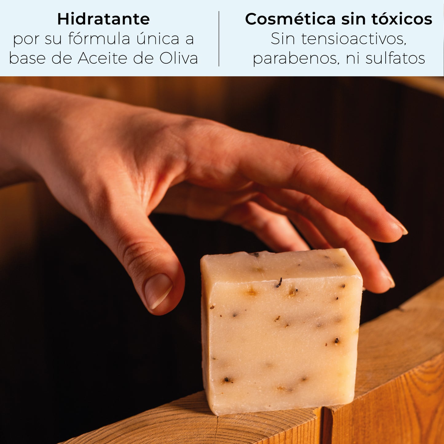 Aceite esencial de Lavanda · Jabones Artesanales para regalar · 6 pastillas de jabón 65 gr.