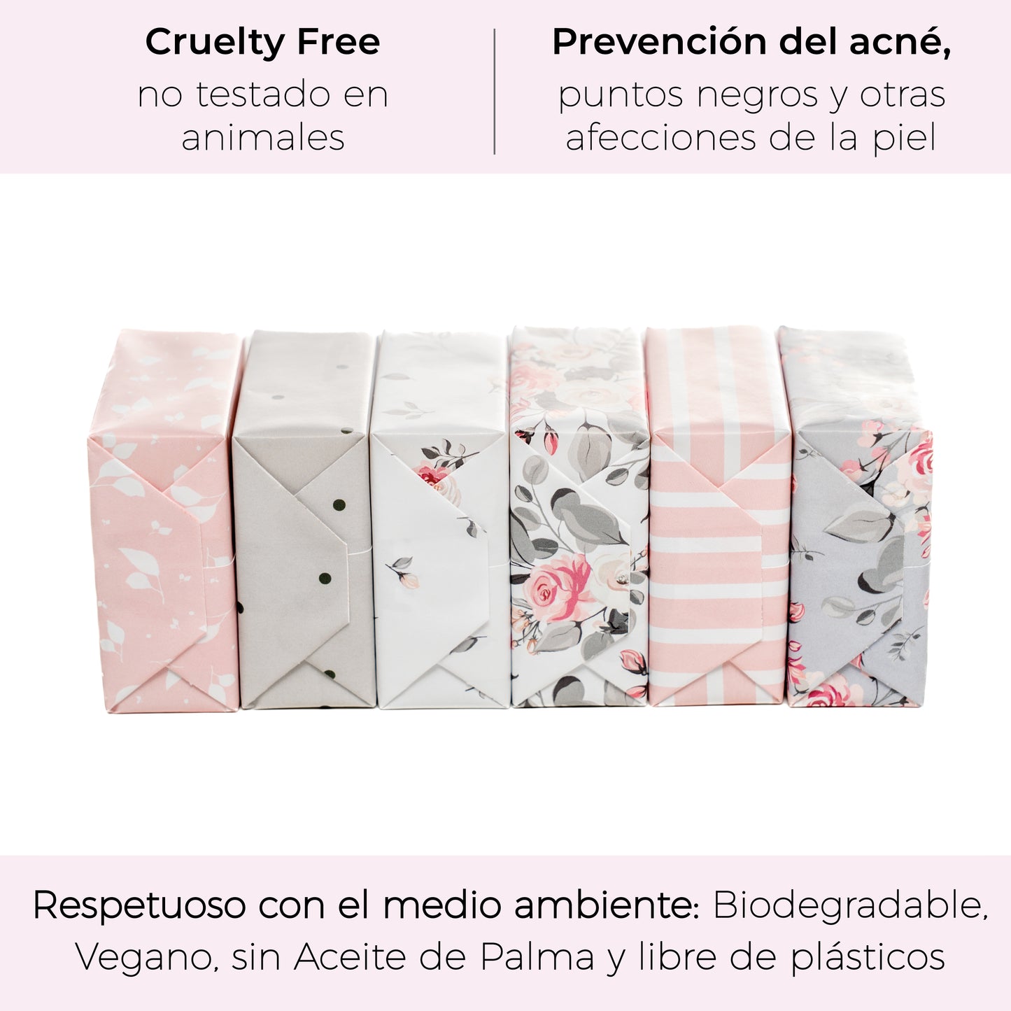 Azahar, Limón y Bergamota · Jabones Artesanales para regalar · 6 pastillas de jabón 65 gr.