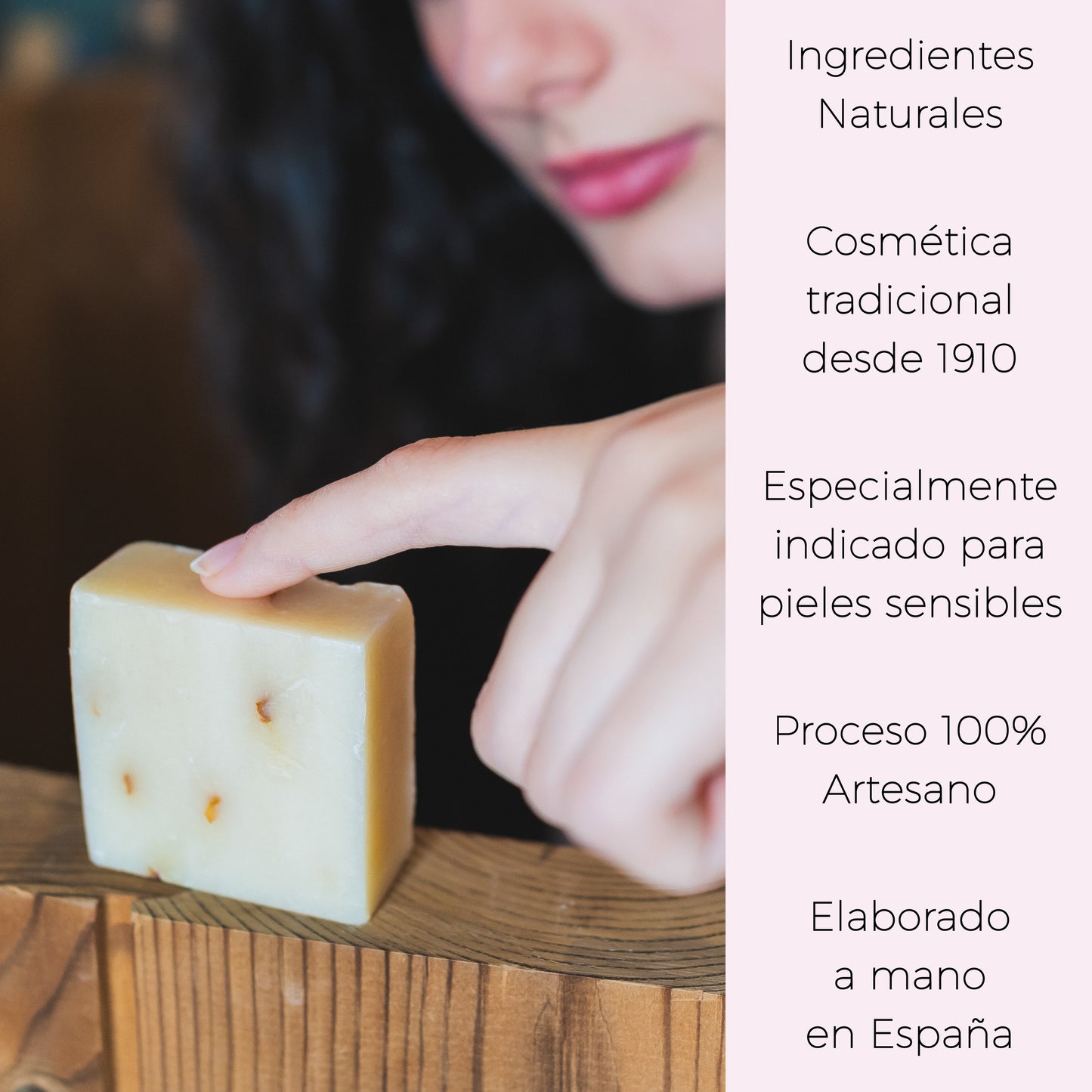 Azahar, Limón y Bergamota · Jabones Artesanales para regalar · 6 pastillas de jabón 65 gr.